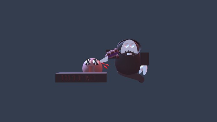 Help Me Head 3D Model