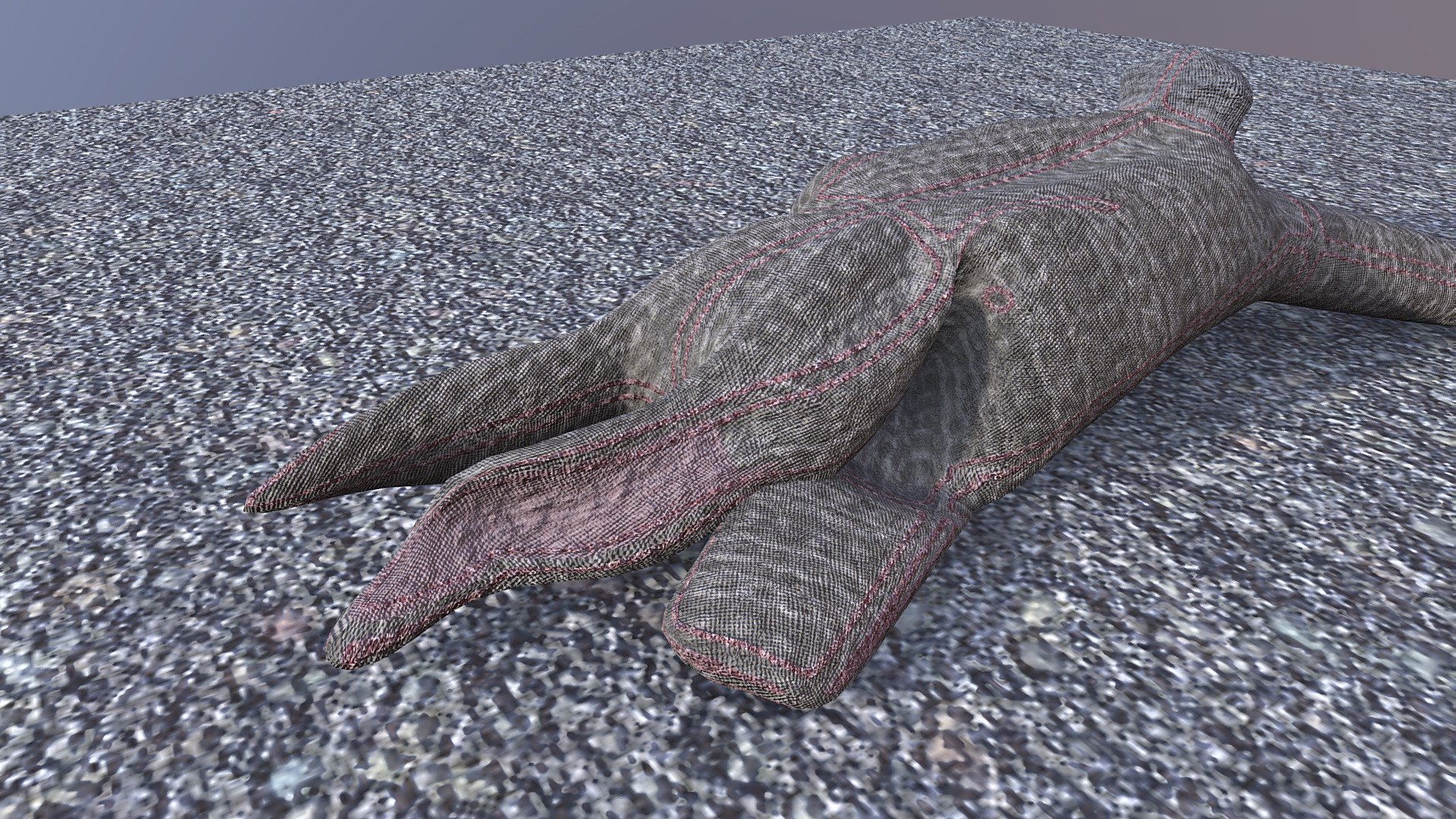 Lost toy-rabbit — Sketchfab embed 3D viewer