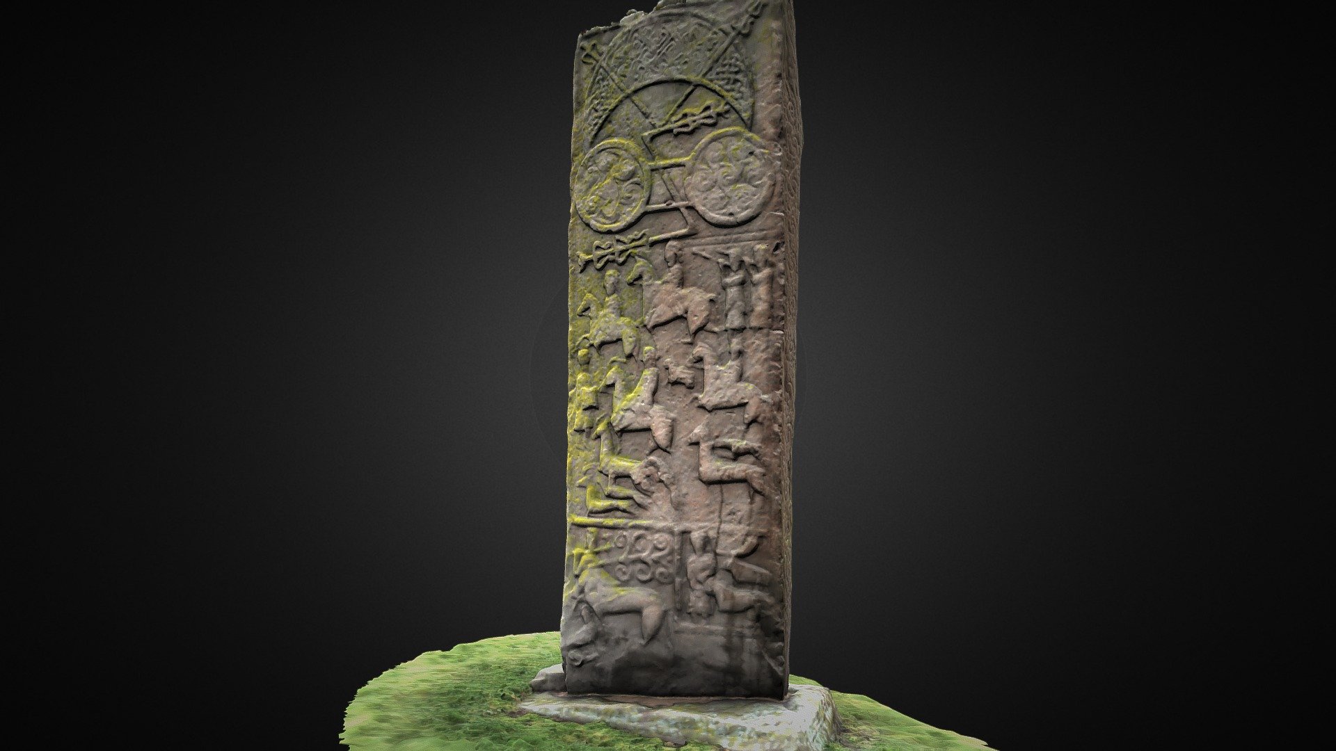 Aberlemno 3 Pictish Symbol Stone, Scotland - Download Free 3D model by ...