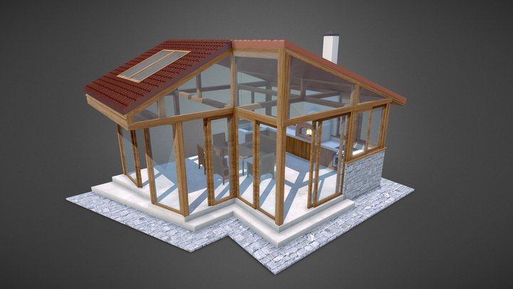 House Terrace / Winter-garden 3D Model