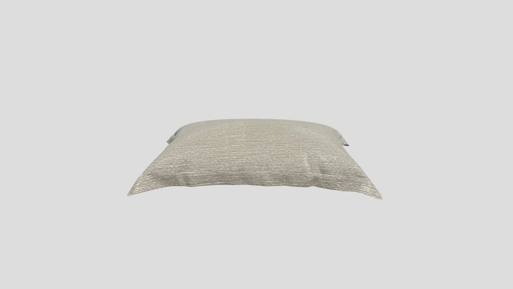 Grey Pillow With Border
