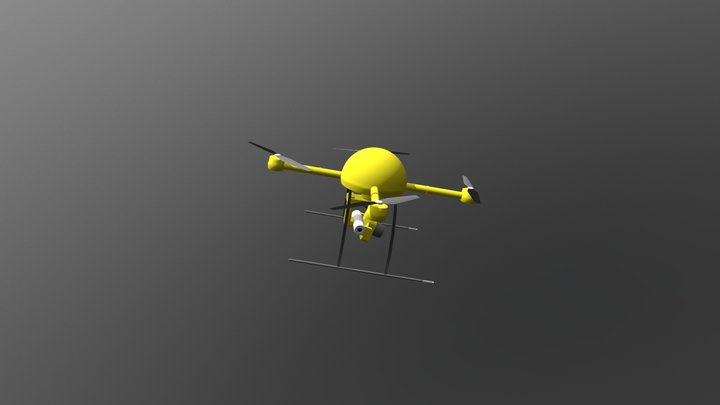 Camera Quadcopter 3D Model