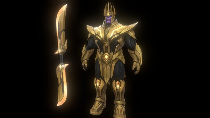 Thanos - Future Fight (Obsidian King set) 3D Model