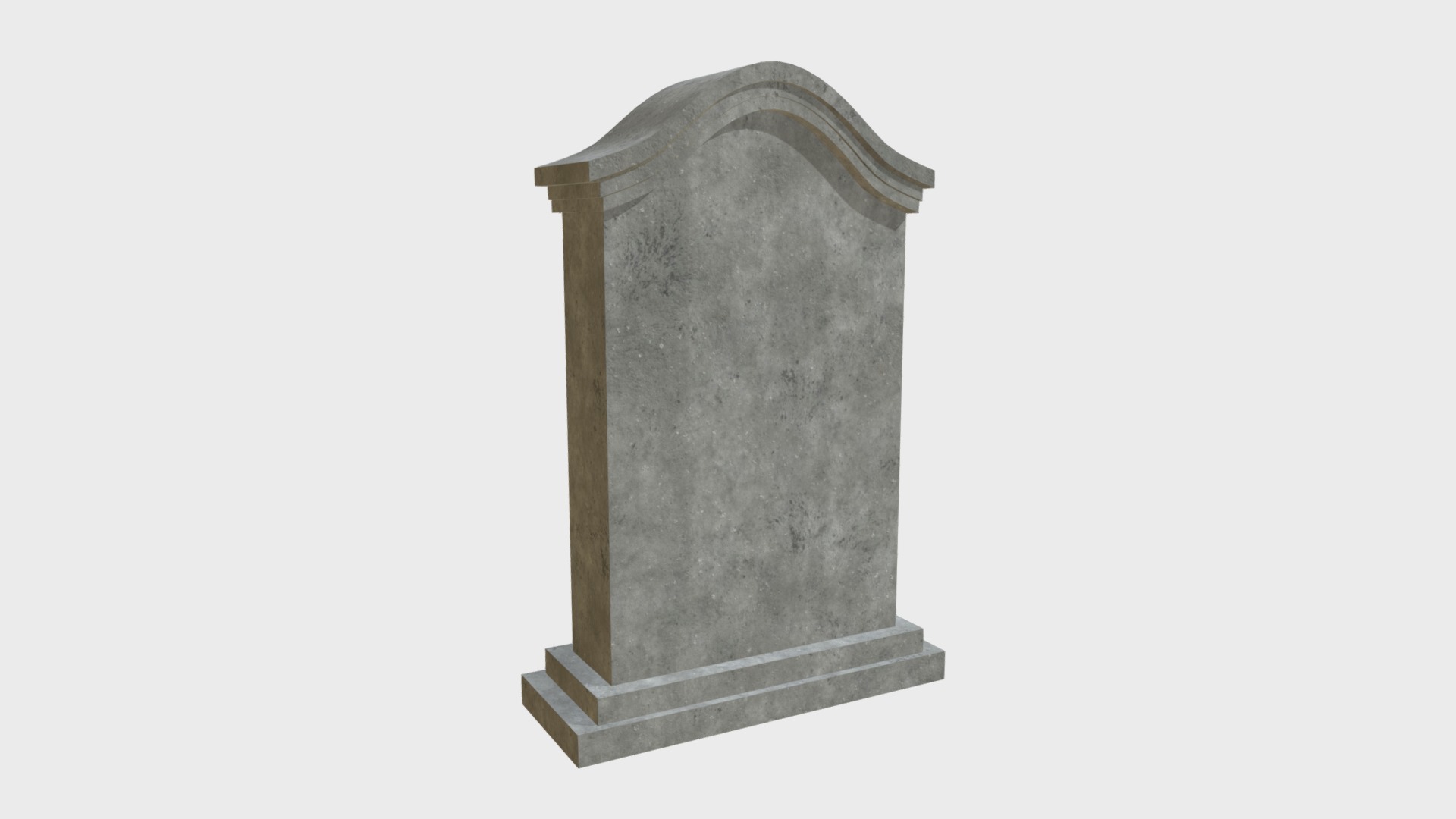 3D model Tombstone 3 - This is a 3D model of the Tombstone 3. The 3D model is about a stone pillar with a carved face.