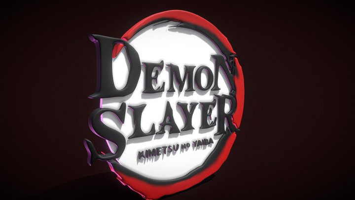 DemonSlayer logo 3D Model