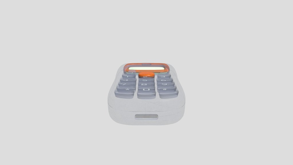 Cartoon Style Retro Mobile Phone