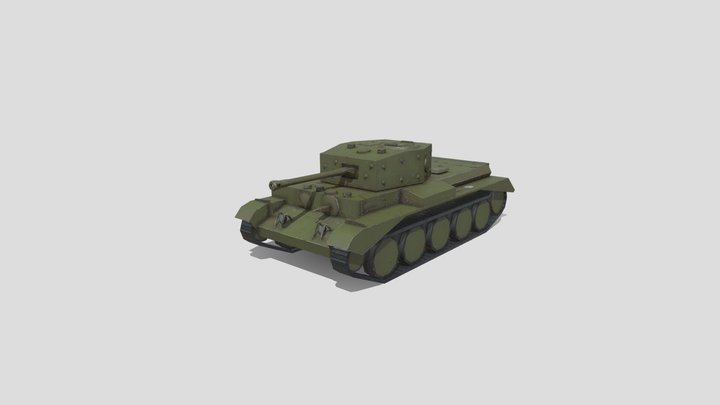 WW2 British Armed Forces Cromwell IV 3D Model