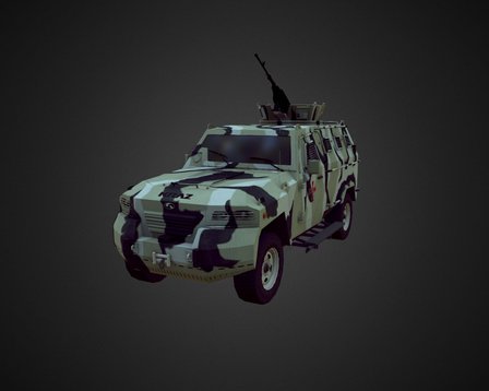 KRAZ Cougar 3D Model