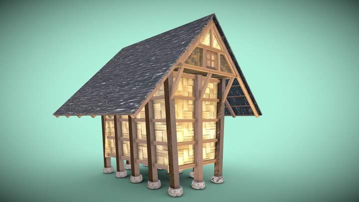 Rumah Baduy 3D Model