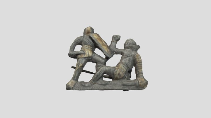 Gladiátorfibula / Gladiator brooch (fibula) 3D Model