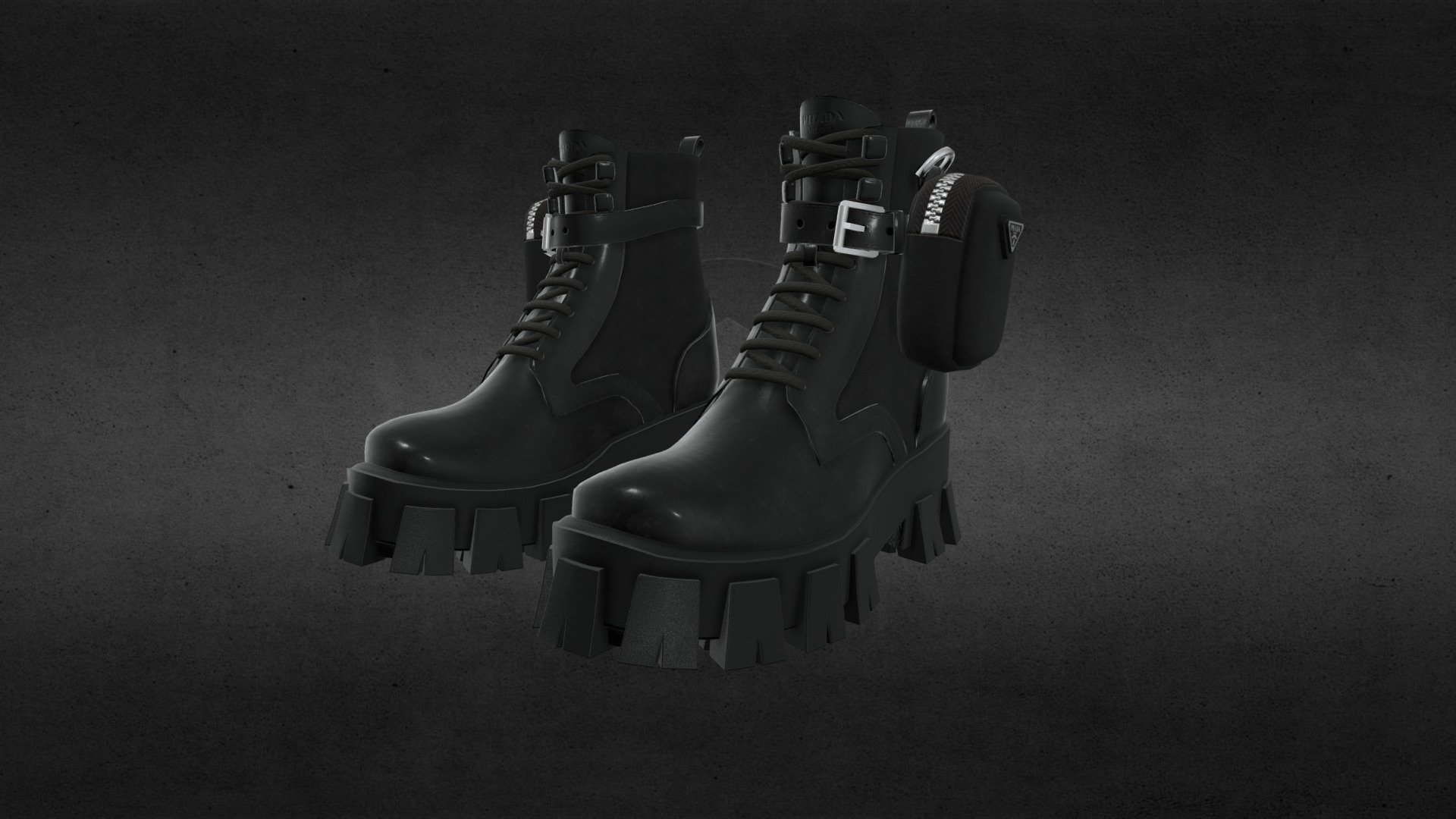 Prada Monolith Boots - 3D model by dmigul (@dmigul) [12a468c]