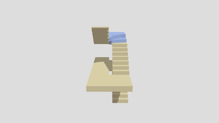 Treppe-aufbereit 3D Model