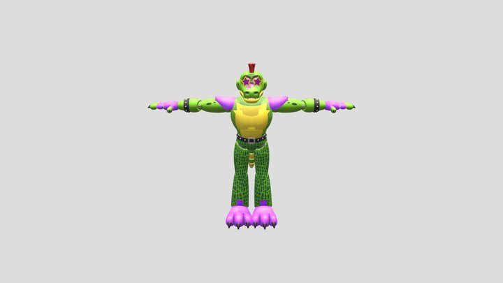 rig-monty-gator 3D Model