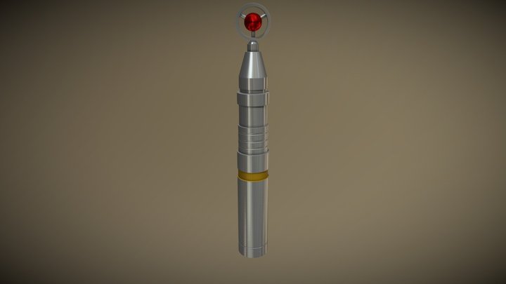 8th Doctor Sonic Screwdriver 3D Model