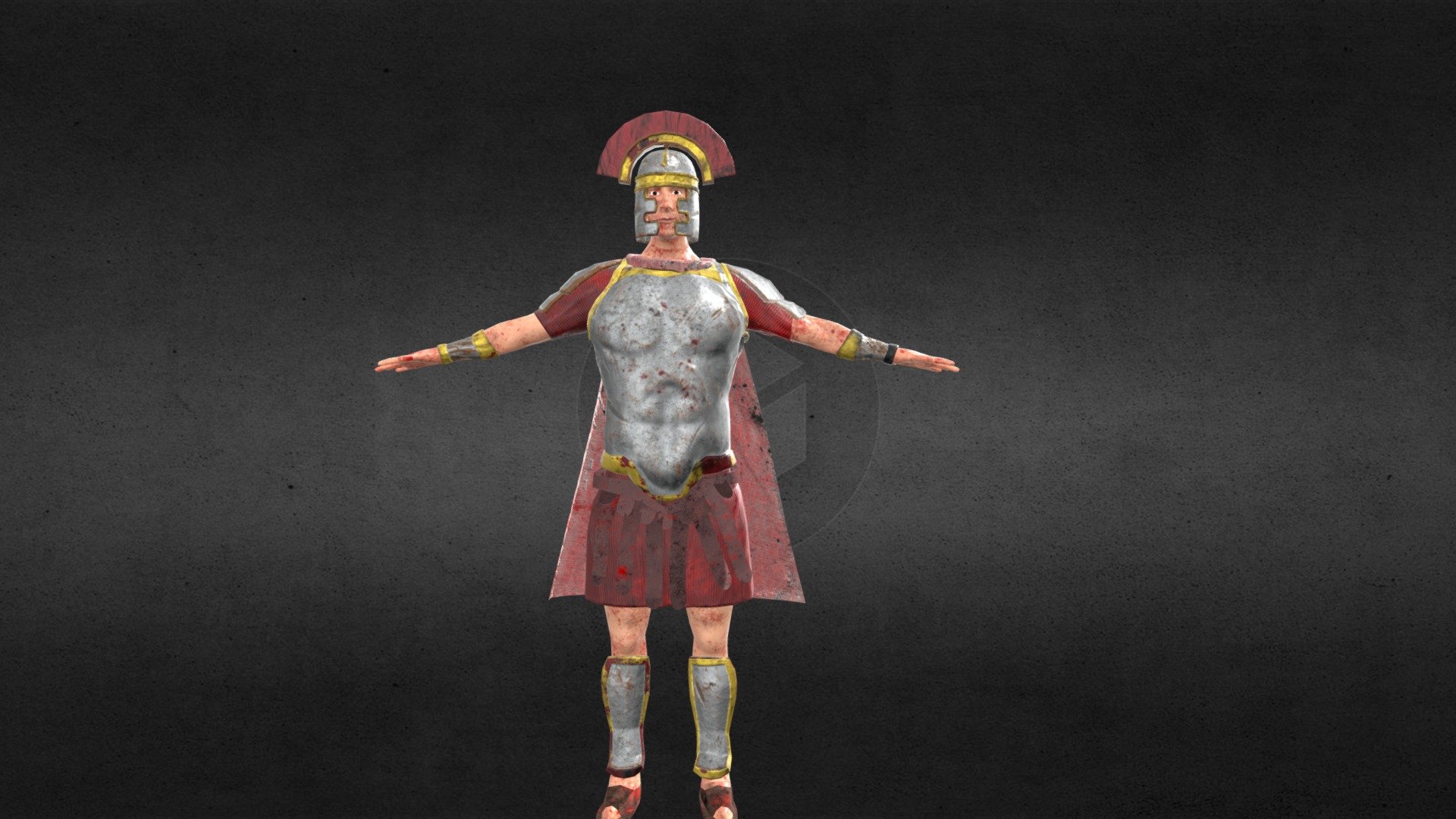 Roman Centurion Soldier - Download Free 3D model by Mathieu Beauparlant ...