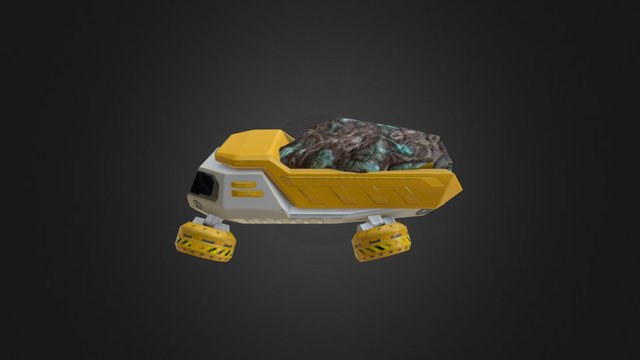 Hover Mining Truck 3D Model