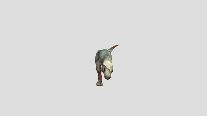 animated-tyrannosaurus-rex-dinosaur-running-loop 3D Model