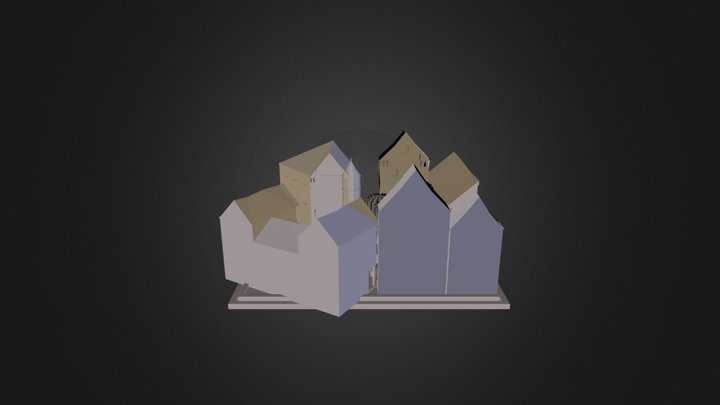 Cityscene (low poly) 3D Model