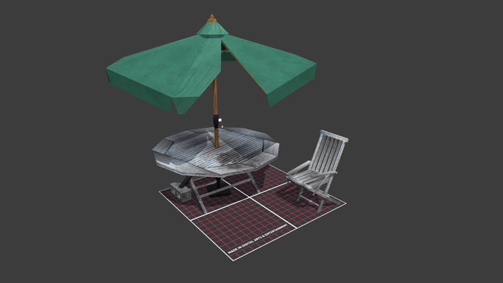 Grandma's House - 3 Simple props 3D Model