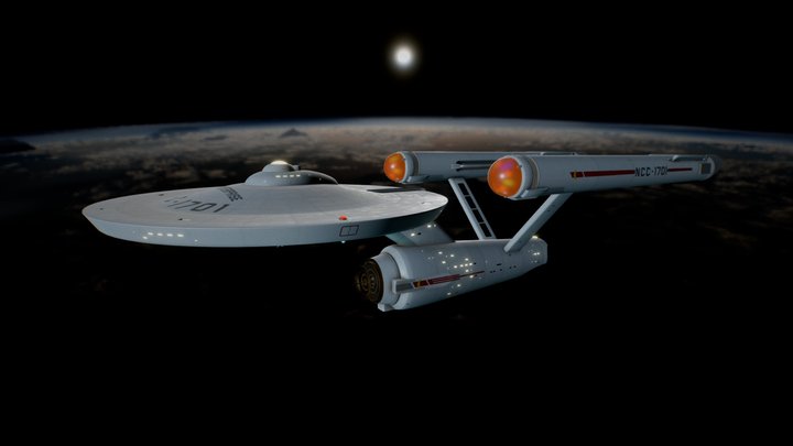 NCC-1701 USS Enterprise 3D Model