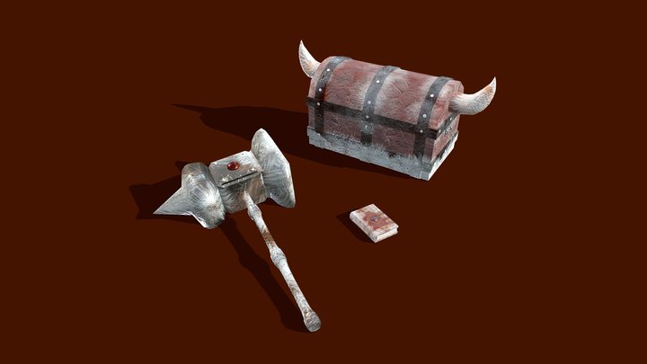 Jayden Miles Fantasy Decor Prop Assets 3D Model