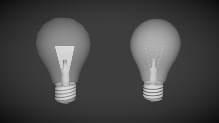 zarowka wireframe 3D Model