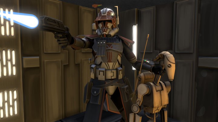 Clone Wars What-ifs: ARC Trooper Keeli 3D Model