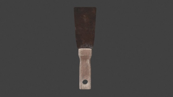 Rusted Spatula 3D Model