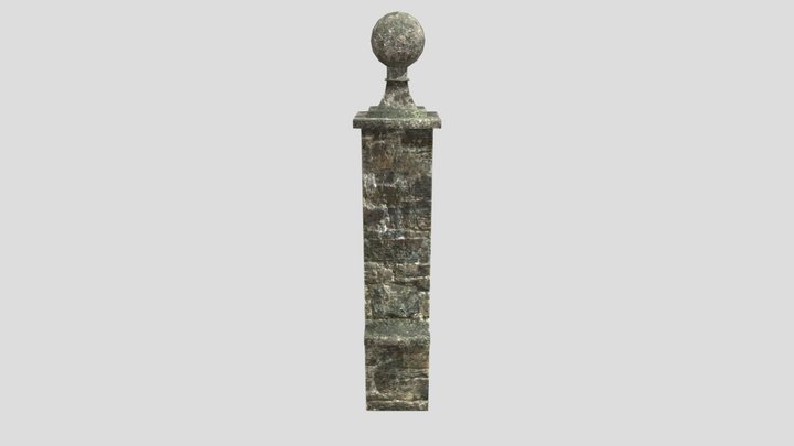 Graveyard Pillar 02 – Free 3D Model STL