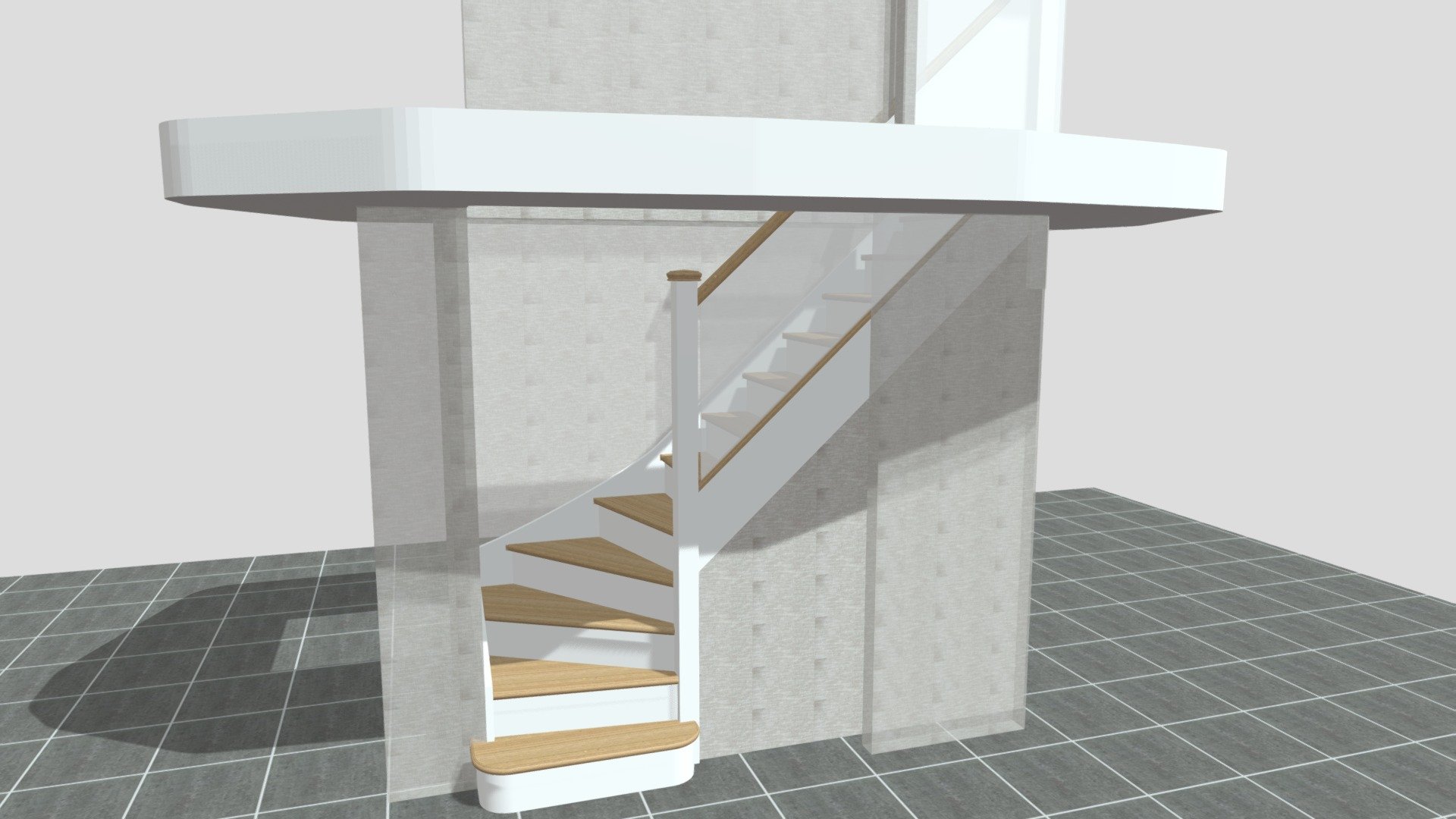 Oak_steps5 - Download Free 3D model by Elevate_Stairs_Ltd [12afe96 ...