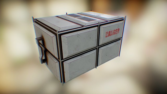 Sci-fi Container 3D Model