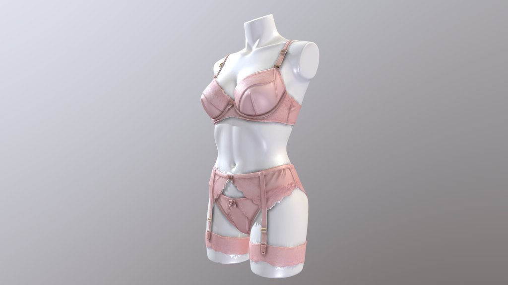 Busto Linguerie Rosa