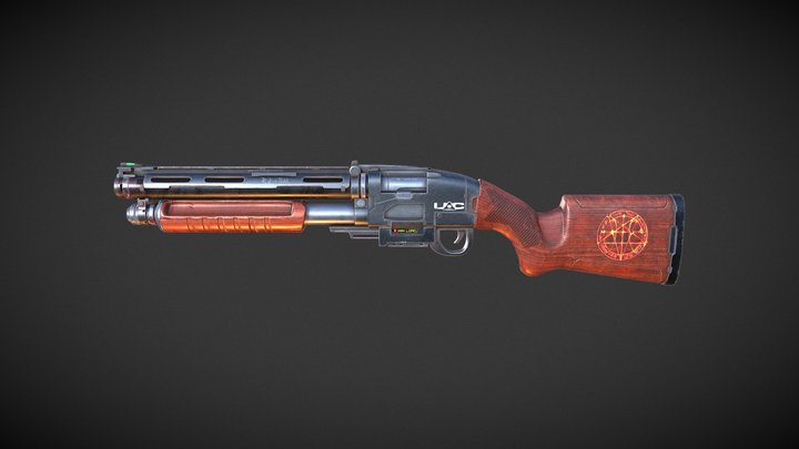 Doomguy's Shotgun - A Shaun Mooney's Fan Art 3D Model