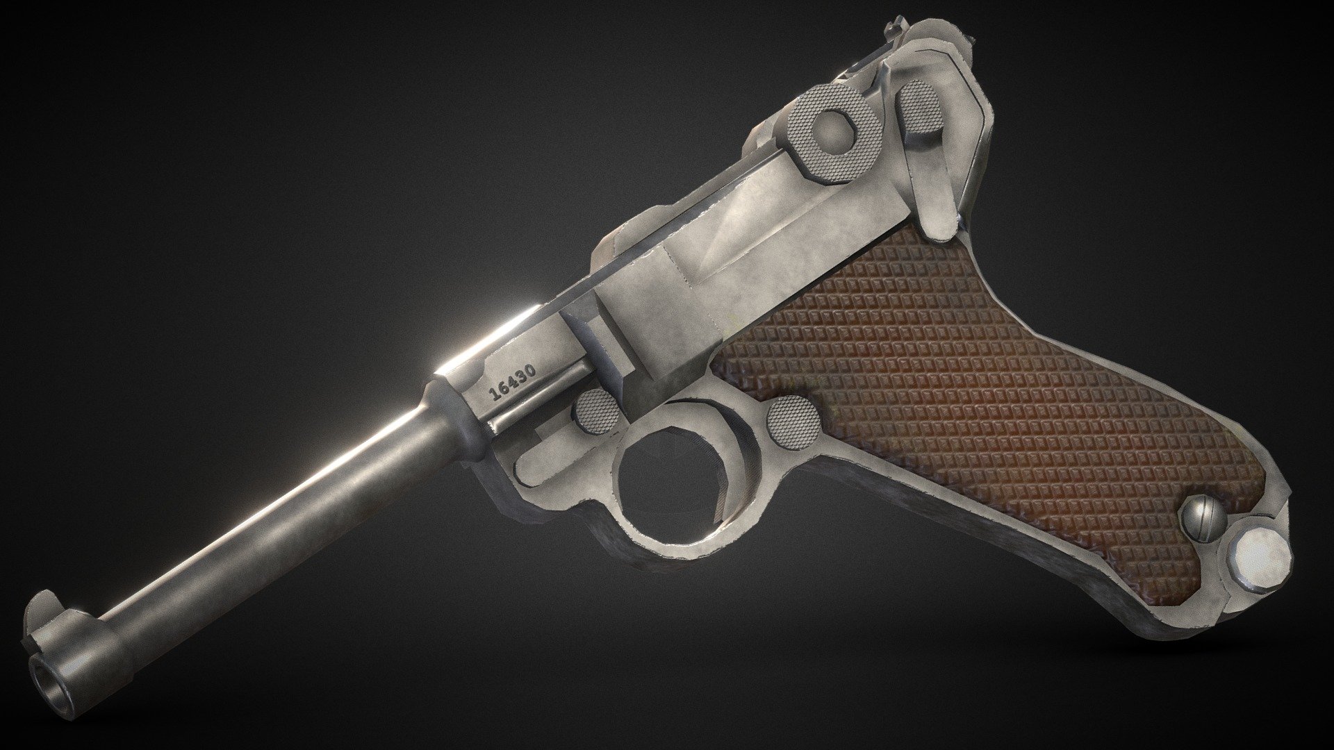 ArtStation - Luger Artillery P08 Pistol