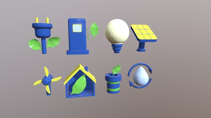 icon ecology 3D Model