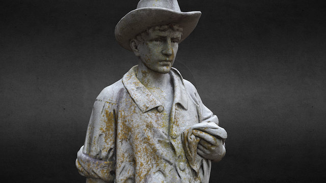Cemetery Statuary - Woodsman – Gratis 3D-model STL