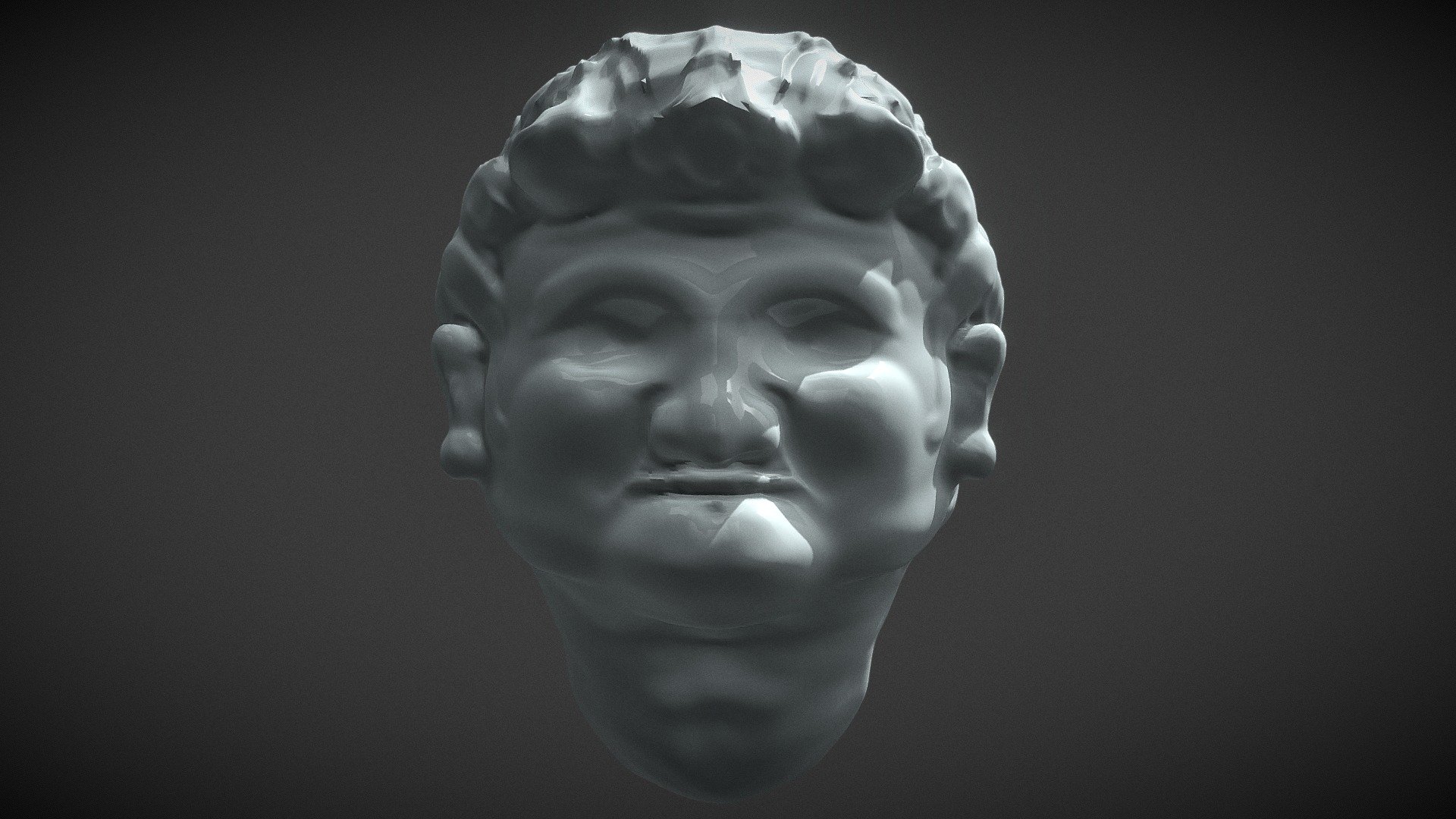 Laughing Clay Sculpture Download Free 3D model by arun1232 [12b19eb