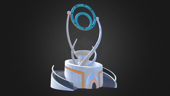 Plaza Fountain 3D Model