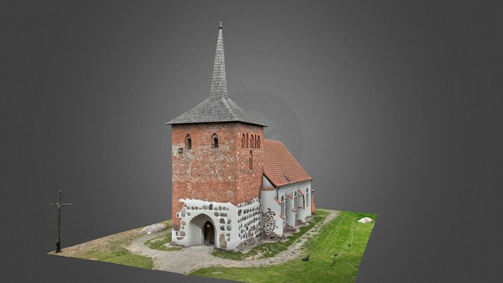The Church of Our Lady of the Rosary - Rusowo 3D Model