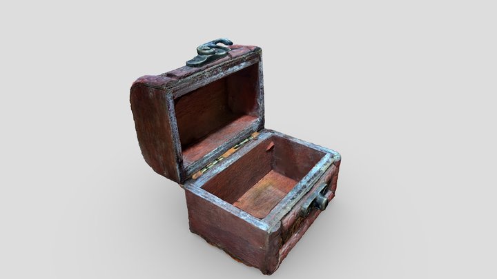 Open Treasure Chest 3D Model