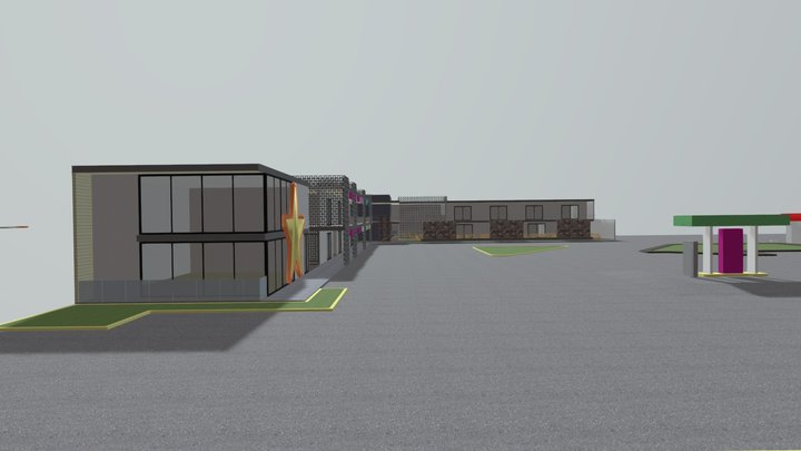 D DOMINGUEZ - PLAZA - CARRTETERA 57 3D Model