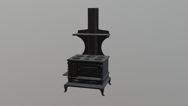 Wood Burning Stove / Oven 3D Model