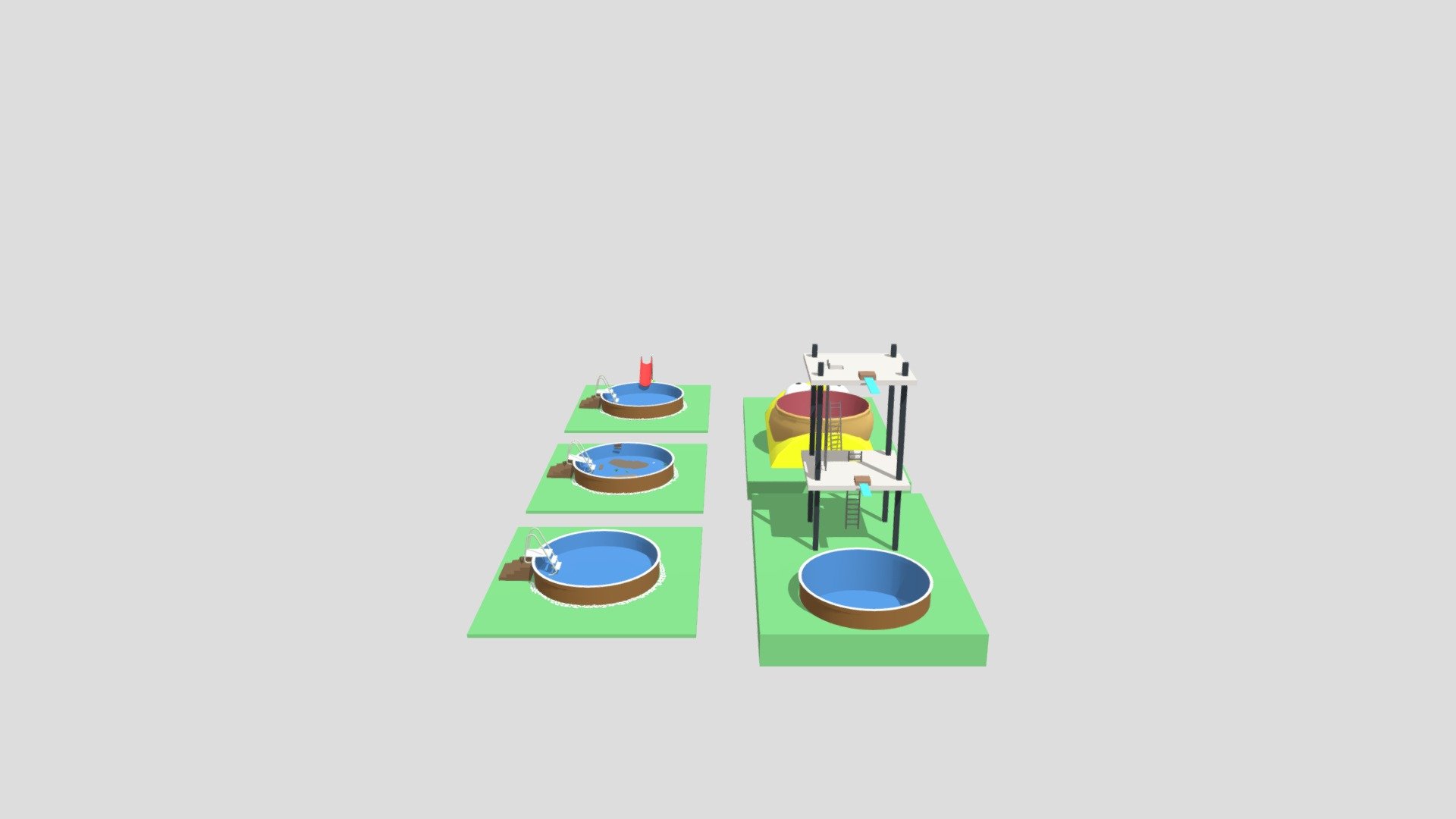 5 different pools