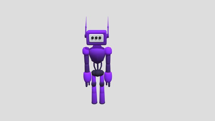 Bot +Rig +Animation +Texture 3D Model