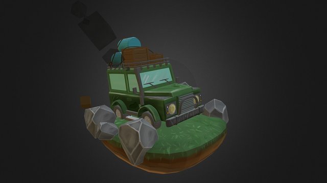 Hand Painted Defender 3D Model