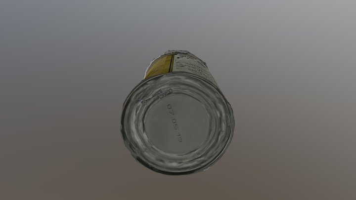 Can Corn Hd Obj 3D Model