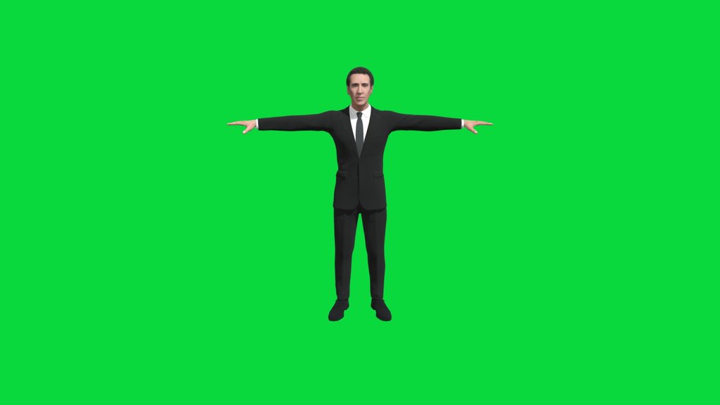 Spider noir Nicolas Cage 3d model ftu