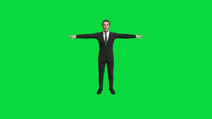 Spider noir Nicolas Cage 3d model ftu