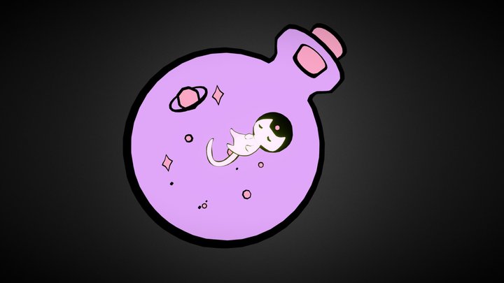 Space Kitty 3D Model