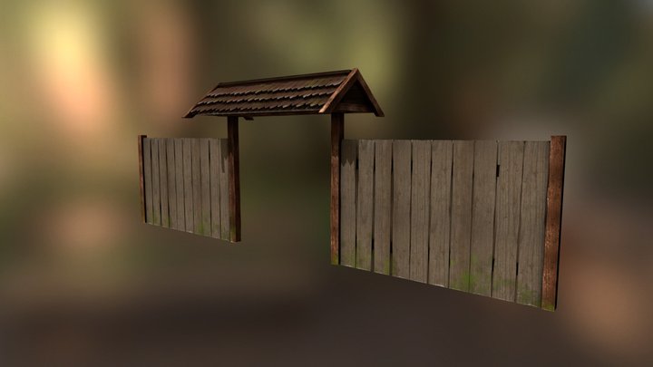 Fence Low 3D Model